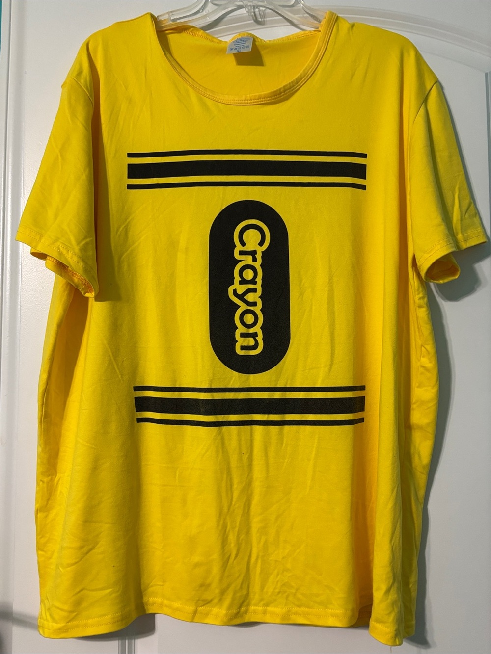 Yellow Crayon Logo Short Sleeve Tee - teacher costume